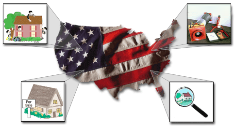 USA Map - American Property Consultants, Inc. - Serving the USA. Clip art 